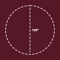 120 inch round colored linen table cloth